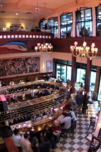 The interior of Joe Fortes Seafood and Chop House Vancouver BC