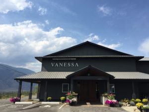 a photo of the exterior of the newly opened Vanessa Vineyard tasting room facility
