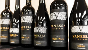 a selection of Vanessa Vineyard wines