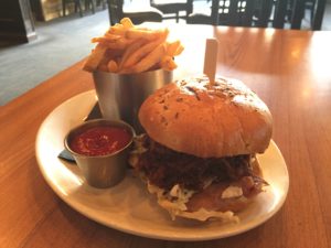 the pull pork sandwich at The Noble Pig