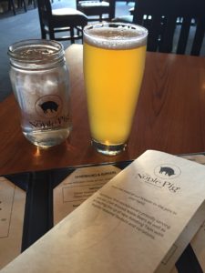 a photo of the glass of Noble Pig beer