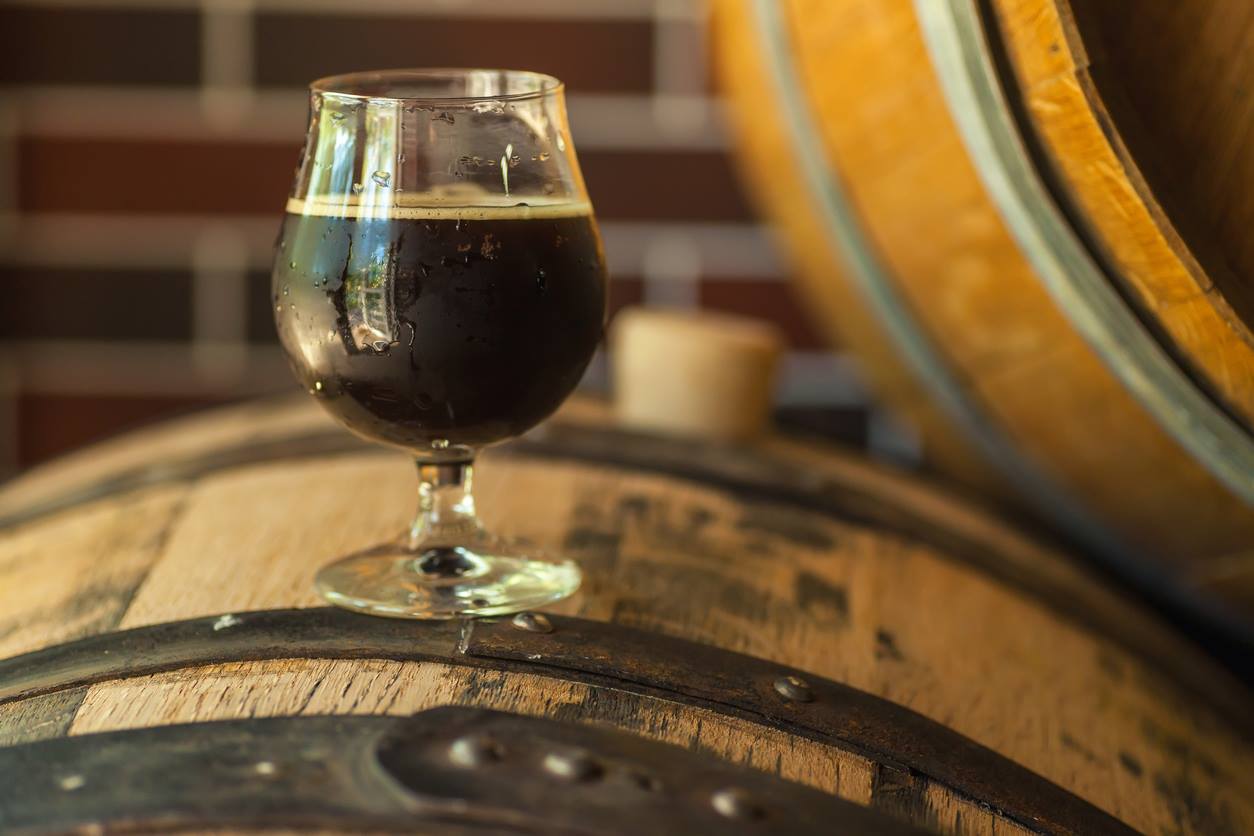 A photo of a beer or cold brew coffee beverage Photo copyright Hopwired Festival